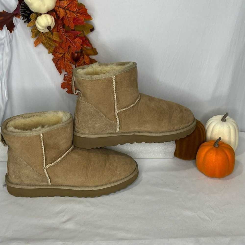 UGG Classic Mini II Brown Boot, Size 10 - image 2