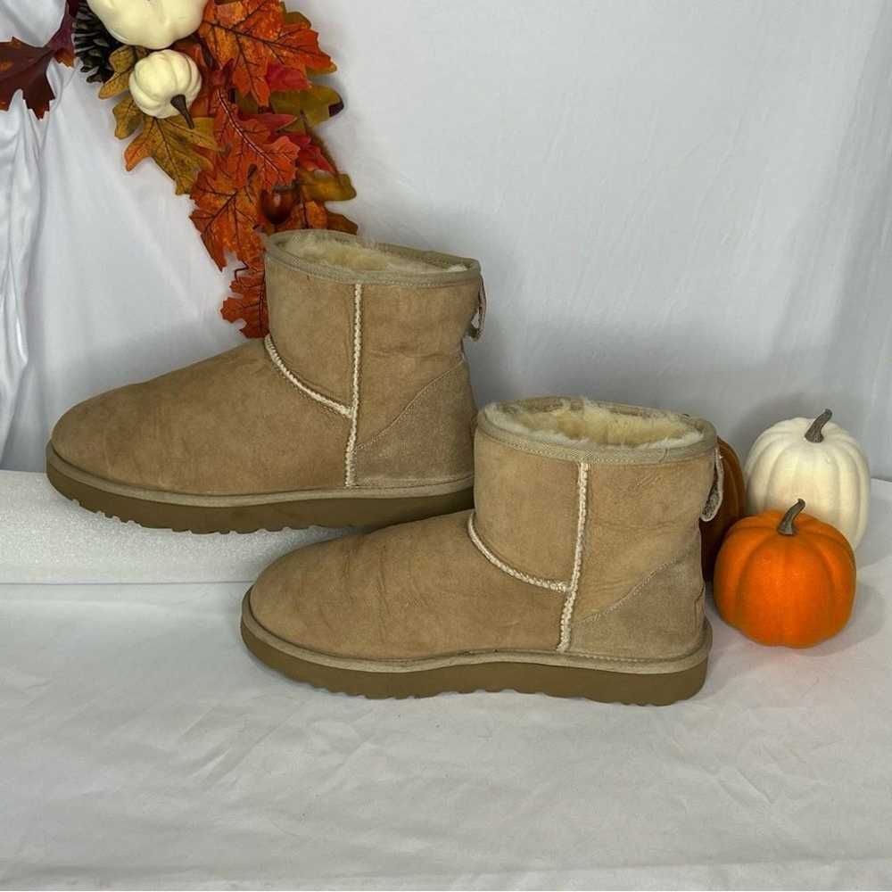 UGG Classic Mini II Brown Boot, Size 10 - image 3