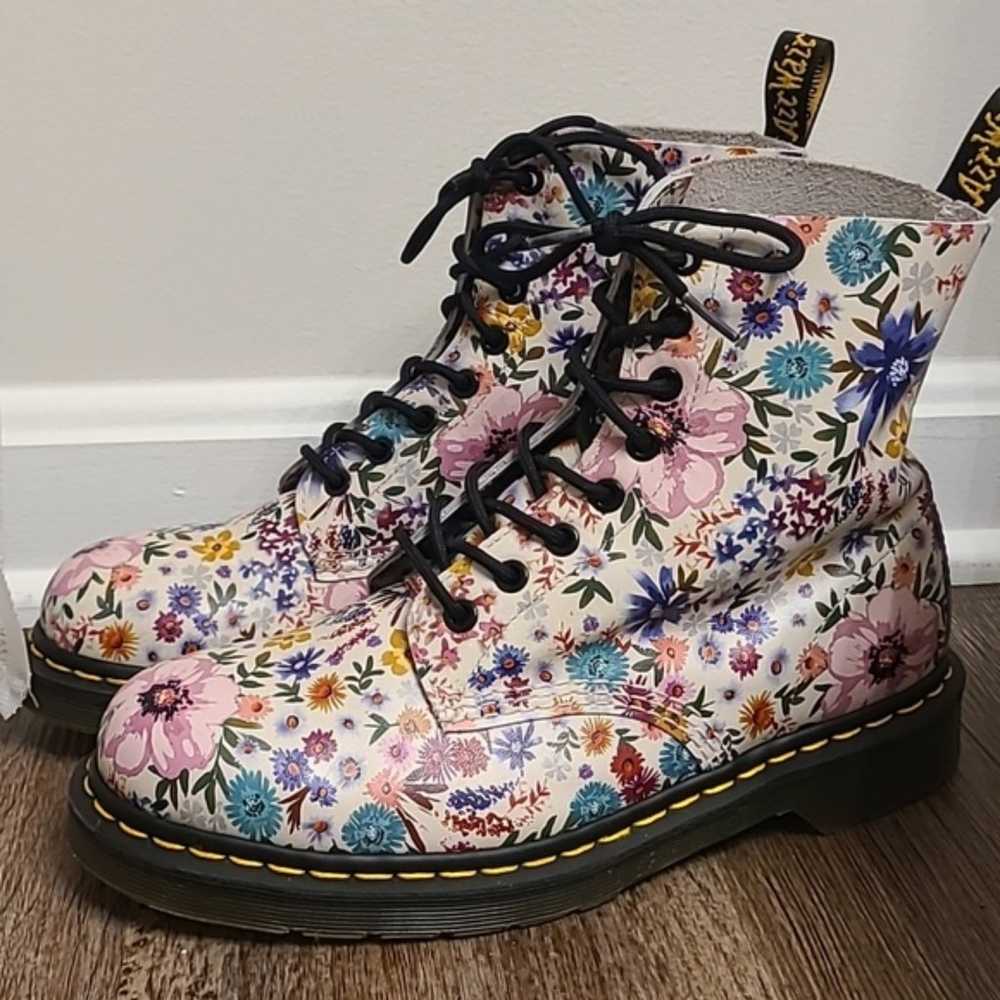 RARE Dr Martens 1460 Pascal Wanderlust Floral boo… - image 1