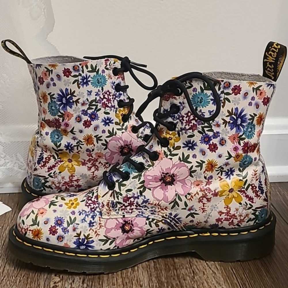 RARE Dr Martens 1460 Pascal Wanderlust Floral boo… - image 8