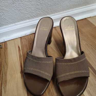 Vintage Y2K Stuart Weitzman Slip On Heels Low Wom… - image 1