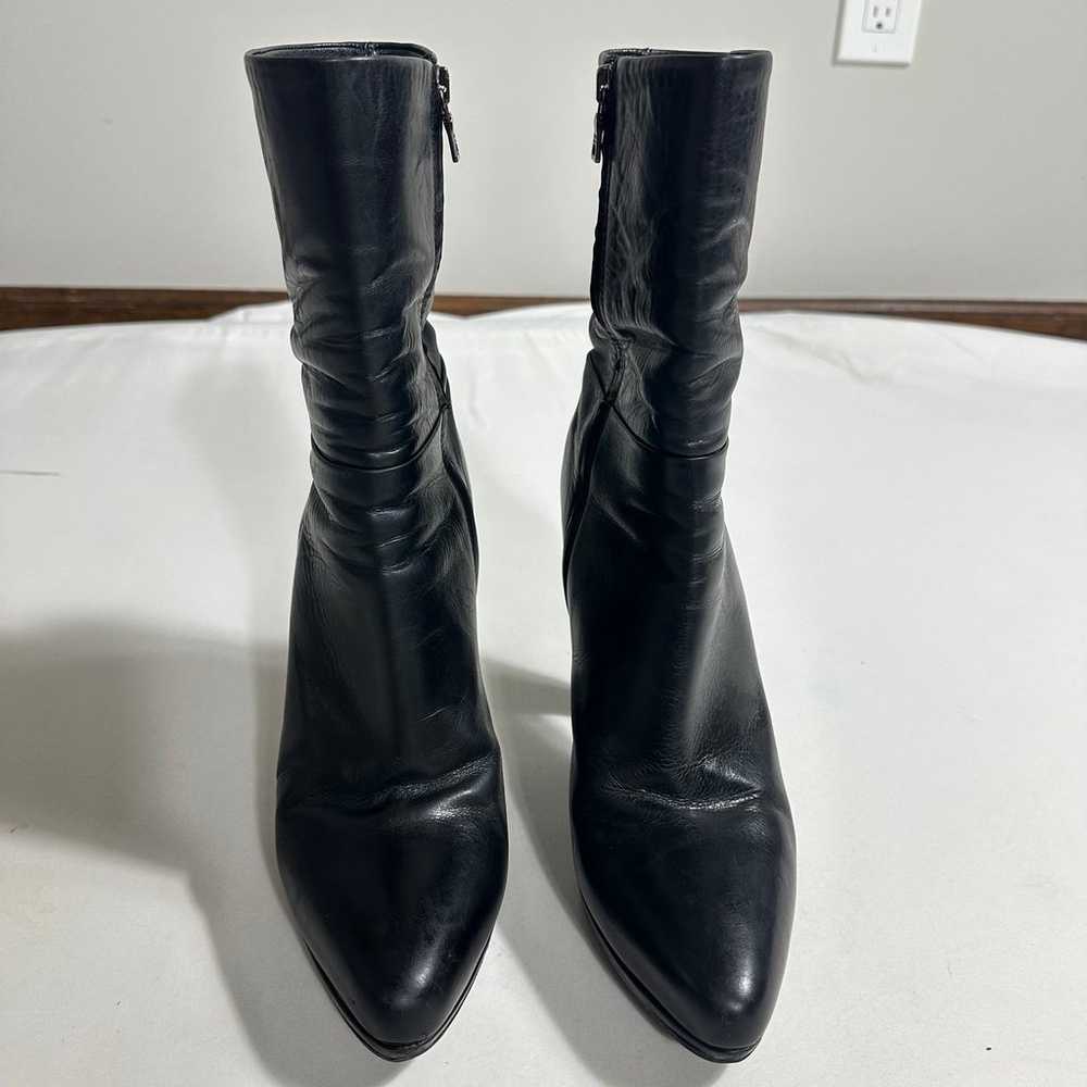 PRADA Womens Boots Sz 39,5 Platform Heeled Black … - image 5