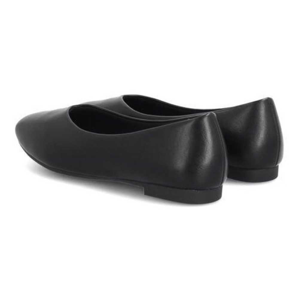 Heel Me Flat Pumps Wide Width 3E Black - image 6