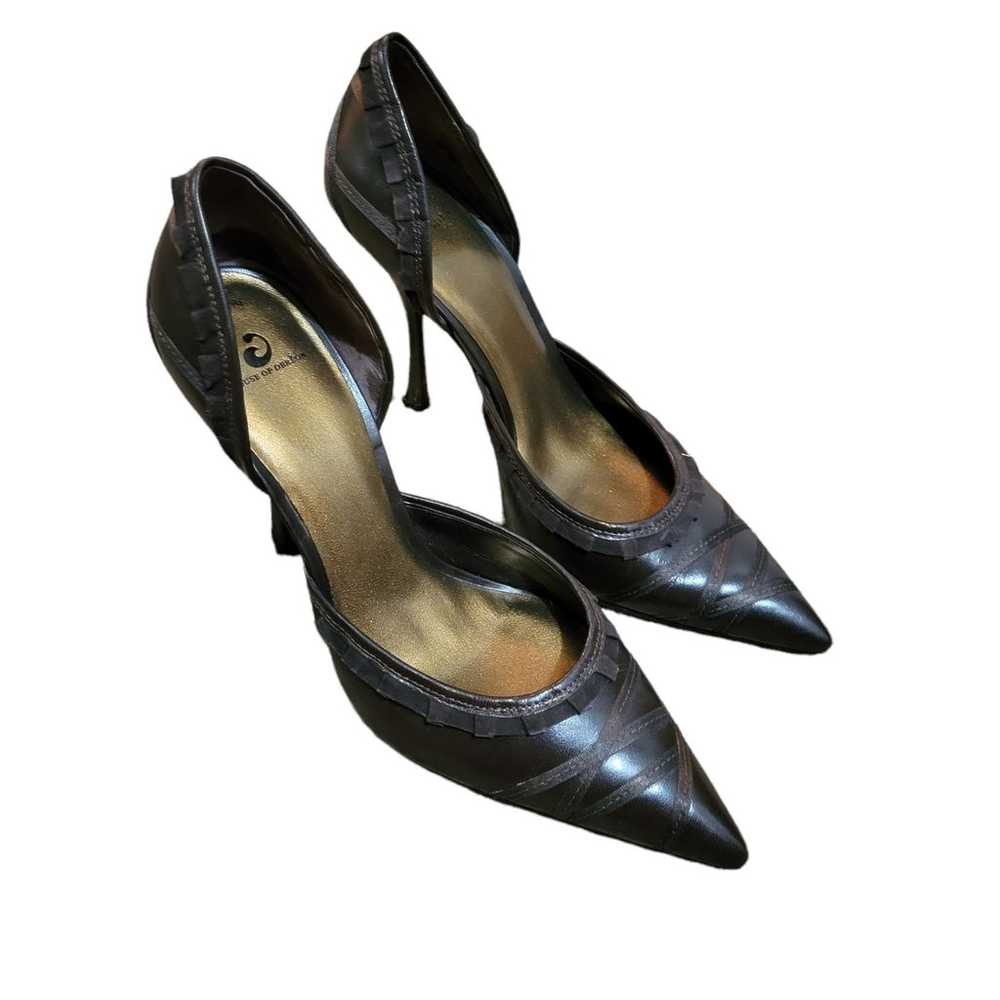 House of Dereon Dark Brown Stiletto Heels, Sz 9 -… - image 1