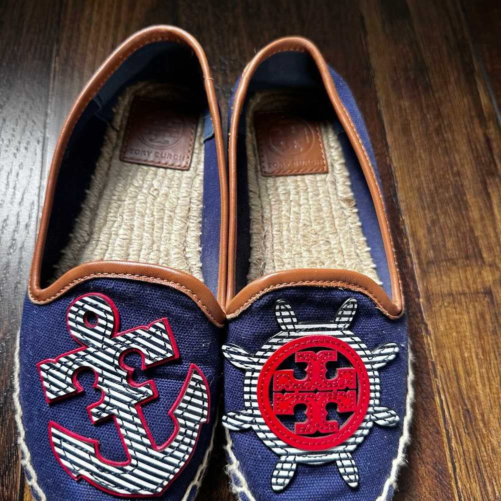 Tory Burch Printed Braided Accents Espadrilles Wo… - image 1