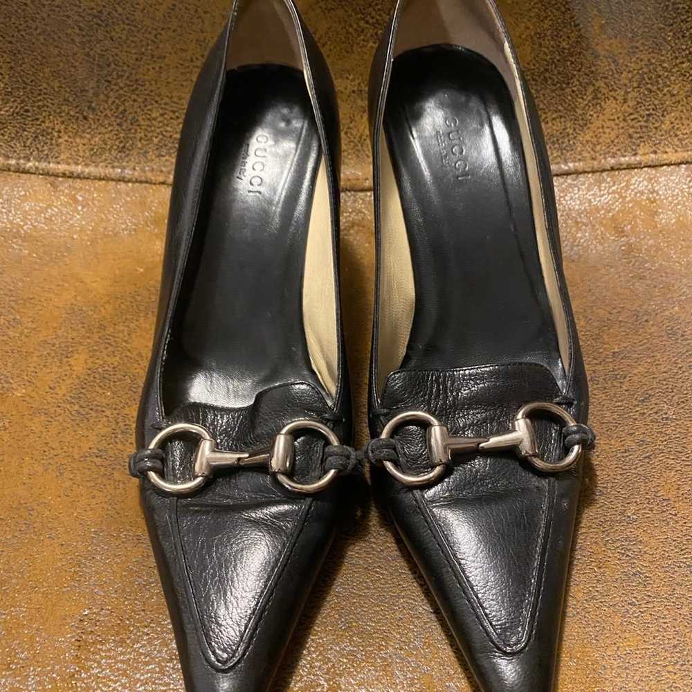 Vintage Gucci Pumps Black Size 8 - image 1