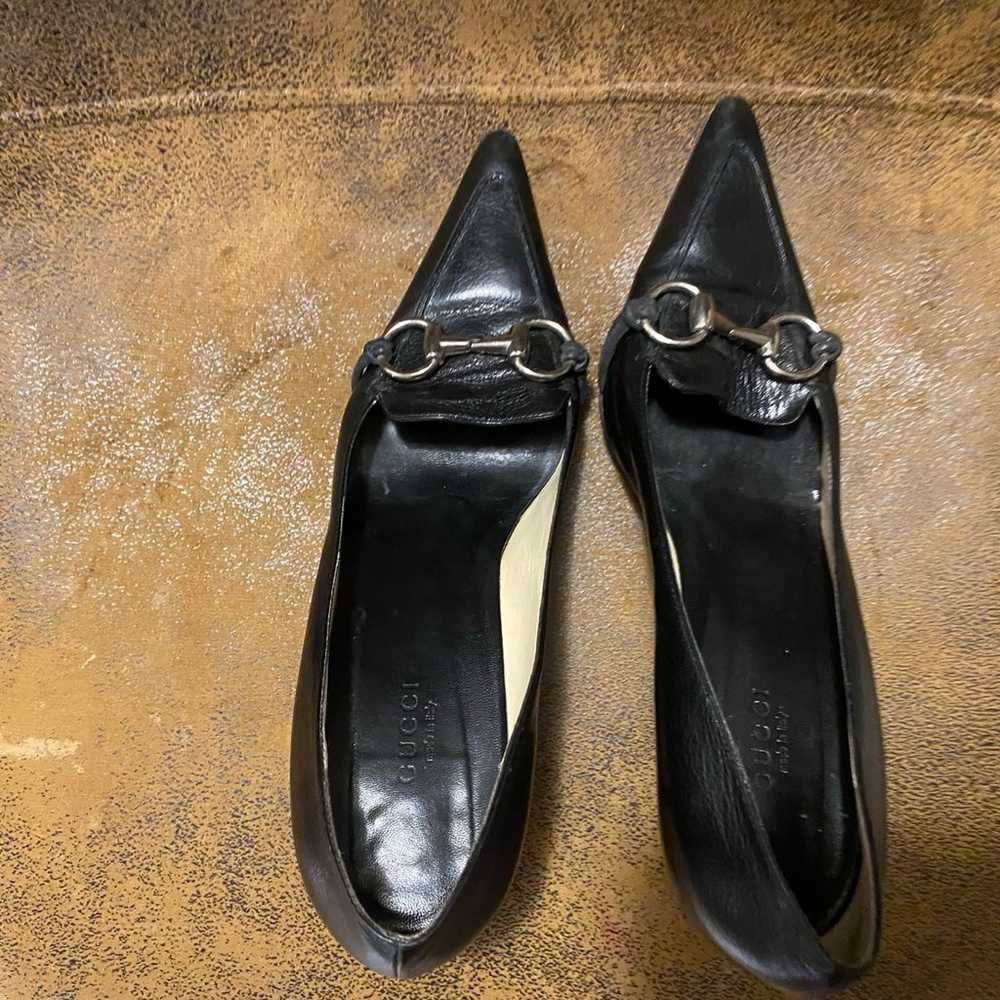 Vintage Gucci Pumps Black Size 8 - image 4