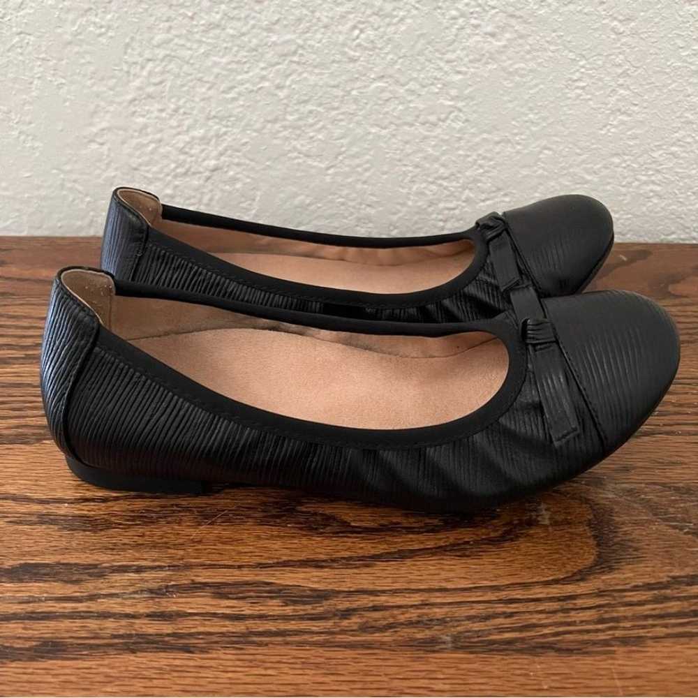 Vionic Black Leather Amorie Skimmers Ballet Flats… - image 4