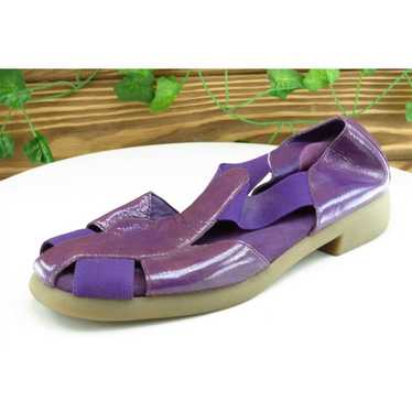 Aerosoles Sz 6 M Purple Gladiator Patent Leather W