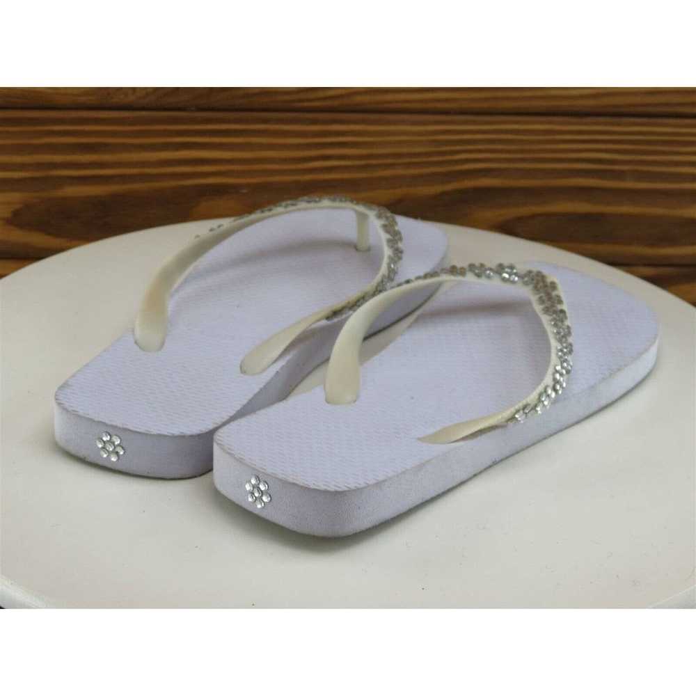 Steve Madden Size 8 Sandal Flip Flop White Synthe… - image 6