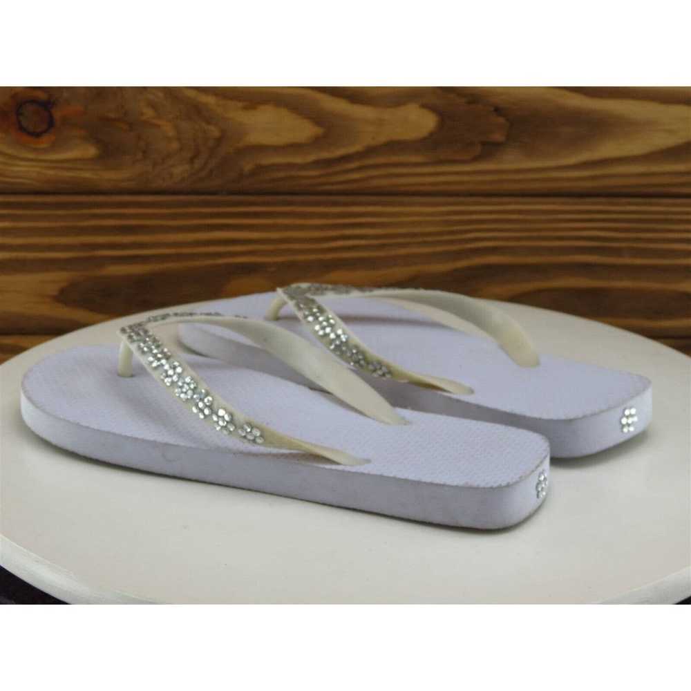 Steve Madden Size 8 Sandal Flip Flop White Synthe… - image 8