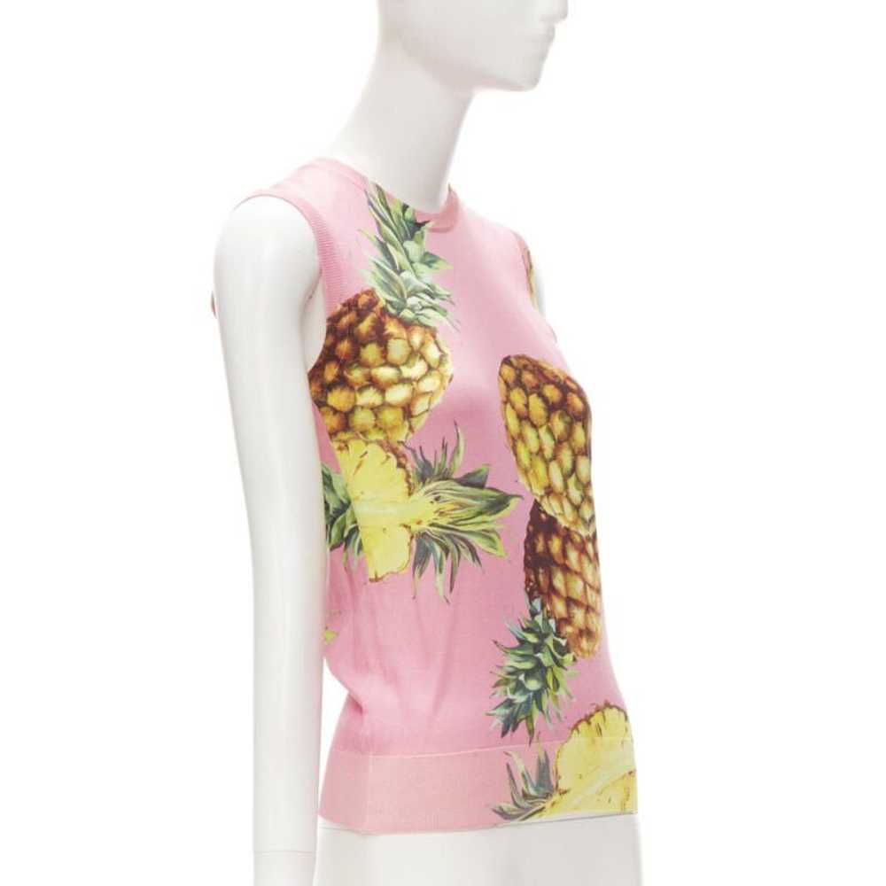 Dolce & Gabbana DOLCE GABBANA pink Pineapple prin… - image 2