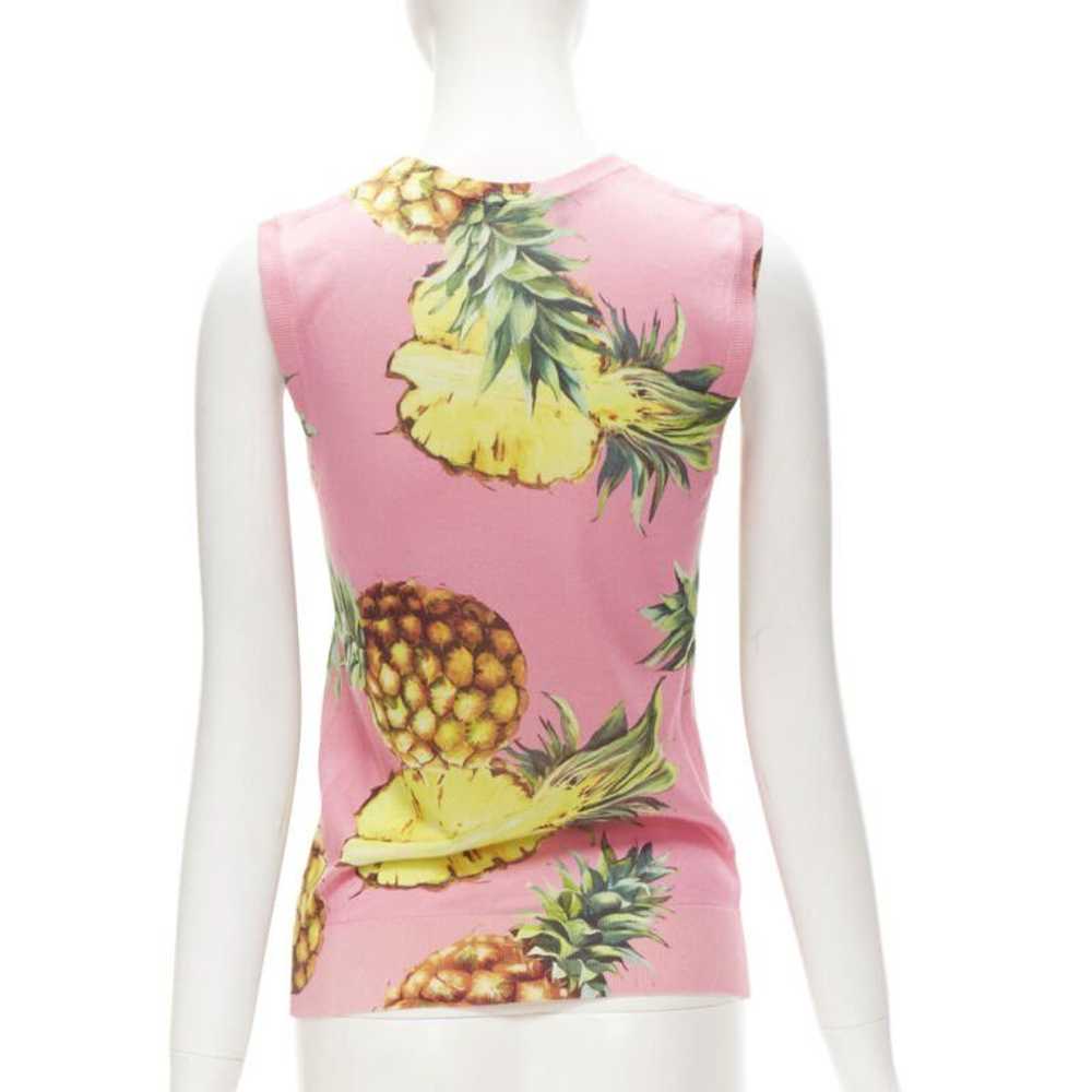 Dolce & Gabbana DOLCE GABBANA pink Pineapple prin… - image 4