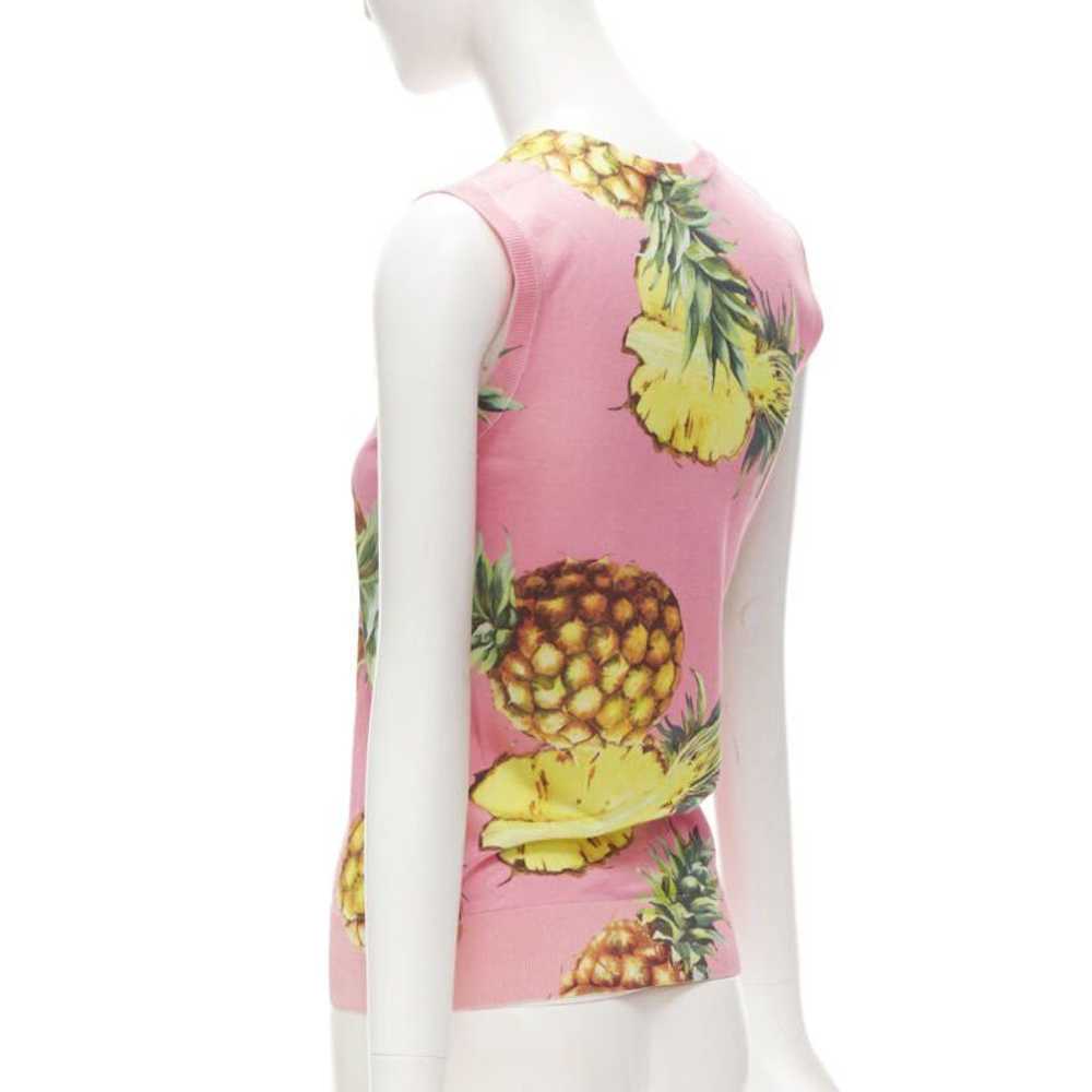 Dolce & Gabbana DOLCE GABBANA pink Pineapple prin… - image 5