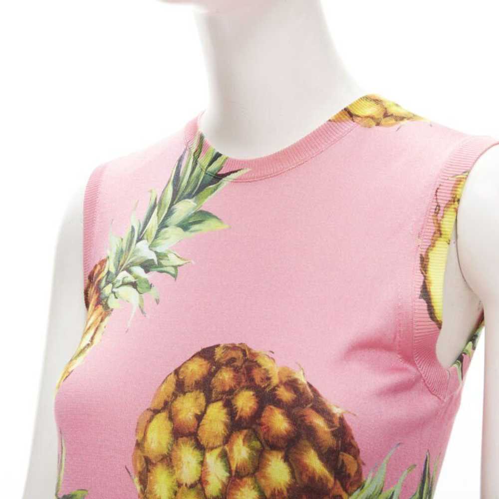 Dolce & Gabbana DOLCE GABBANA pink Pineapple prin… - image 6