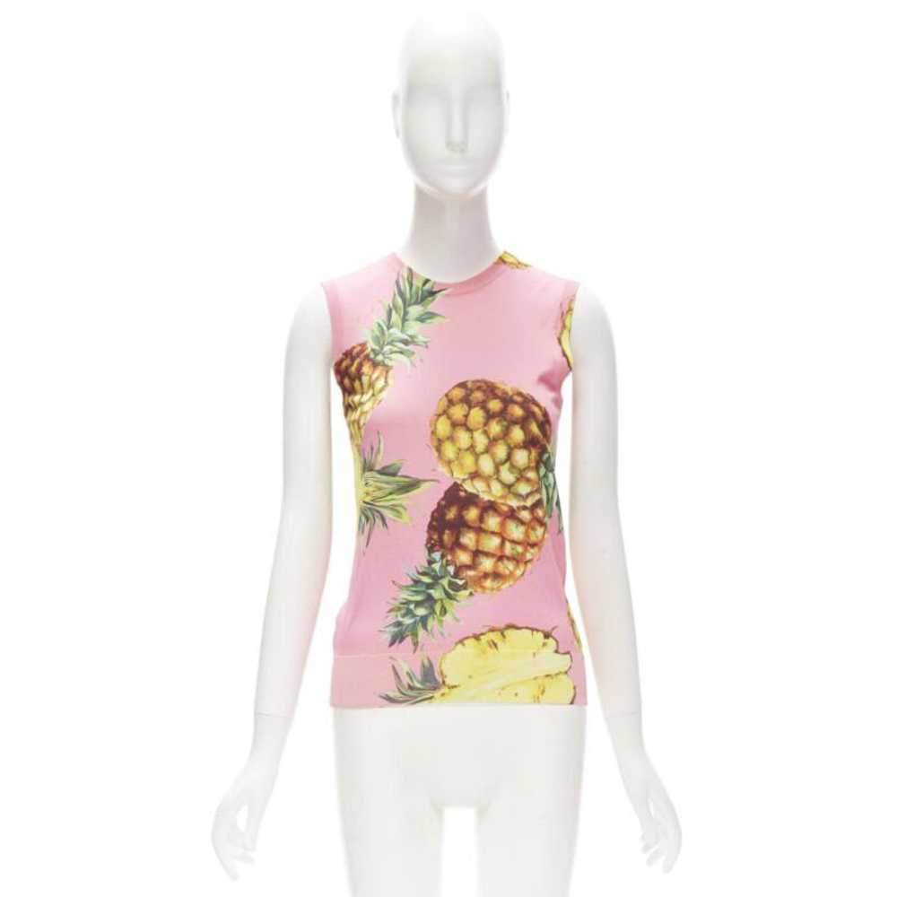 Dolce & Gabbana DOLCE GABBANA pink Pineapple prin… - image 8