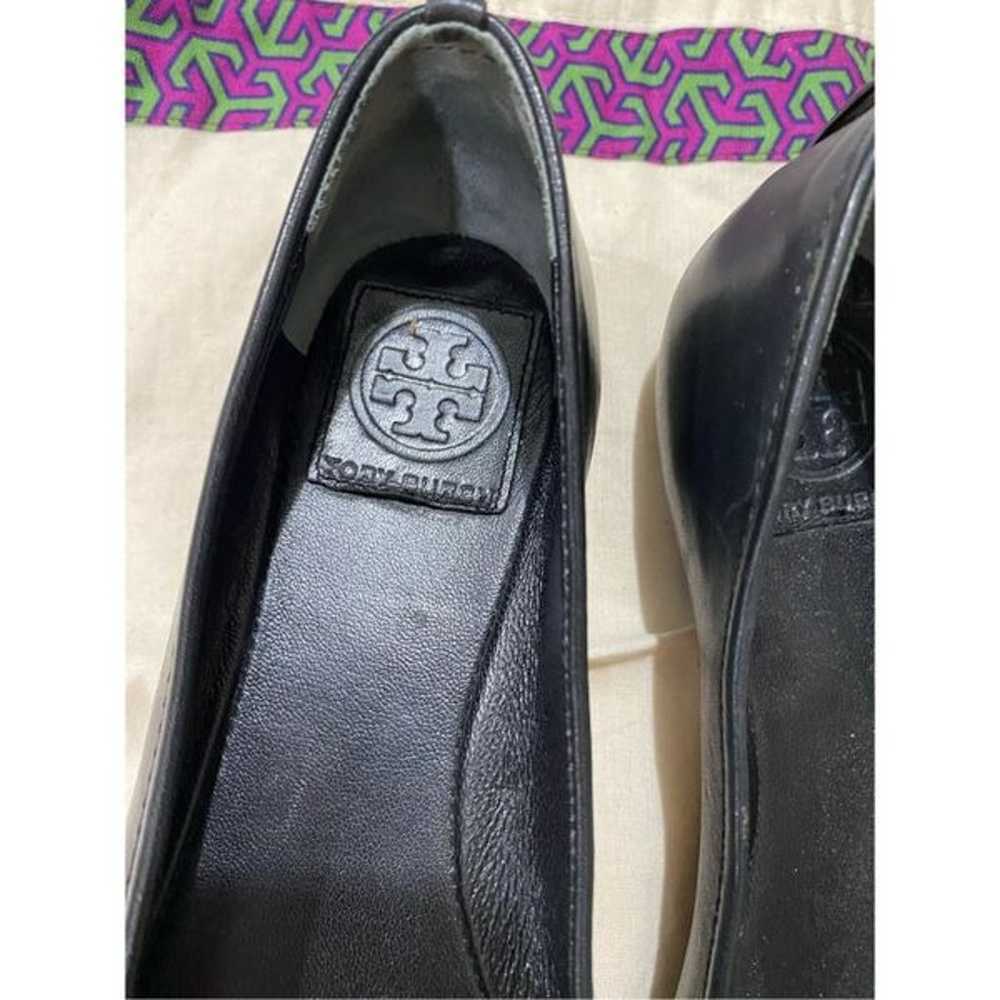 Tory Burch Patent leather toe gold trim  Flats Si… - image 3