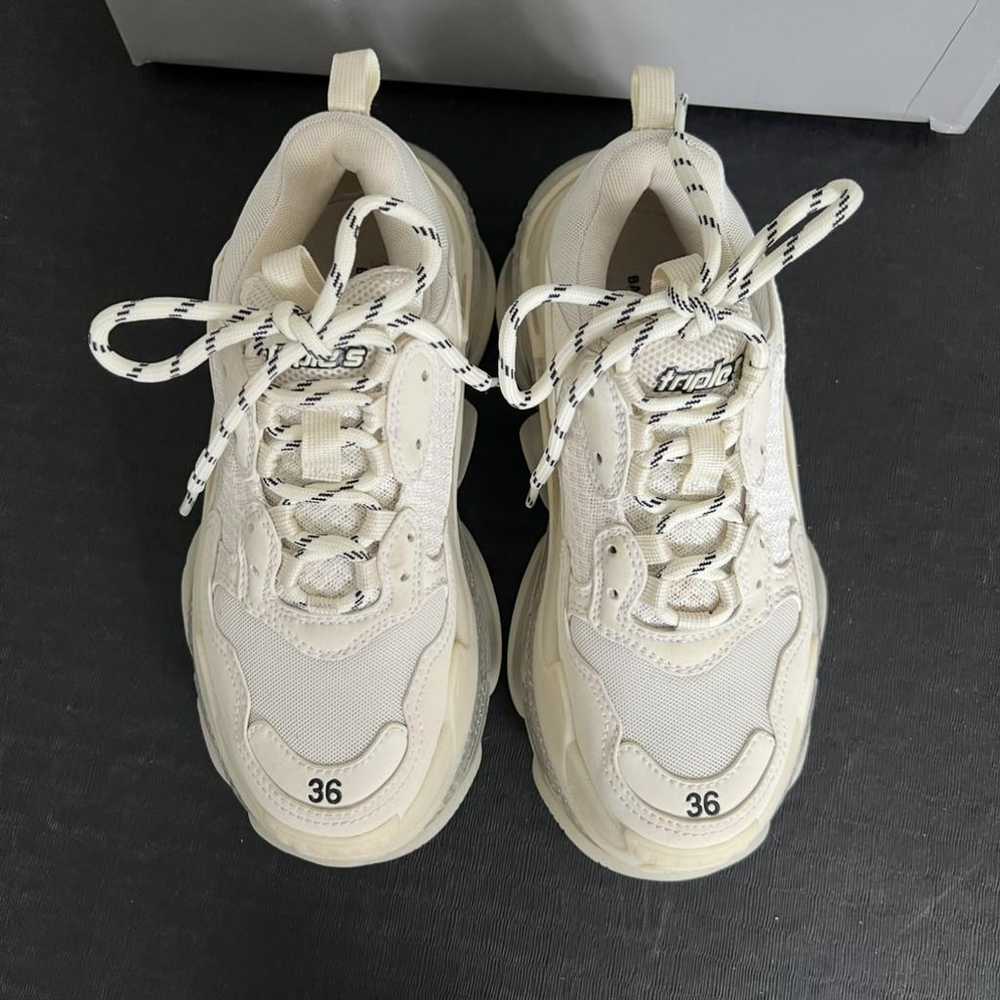 Balenciaga Triple S cloth trainers - image 3