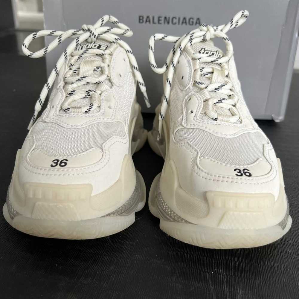 Balenciaga Triple S cloth trainers - image 4