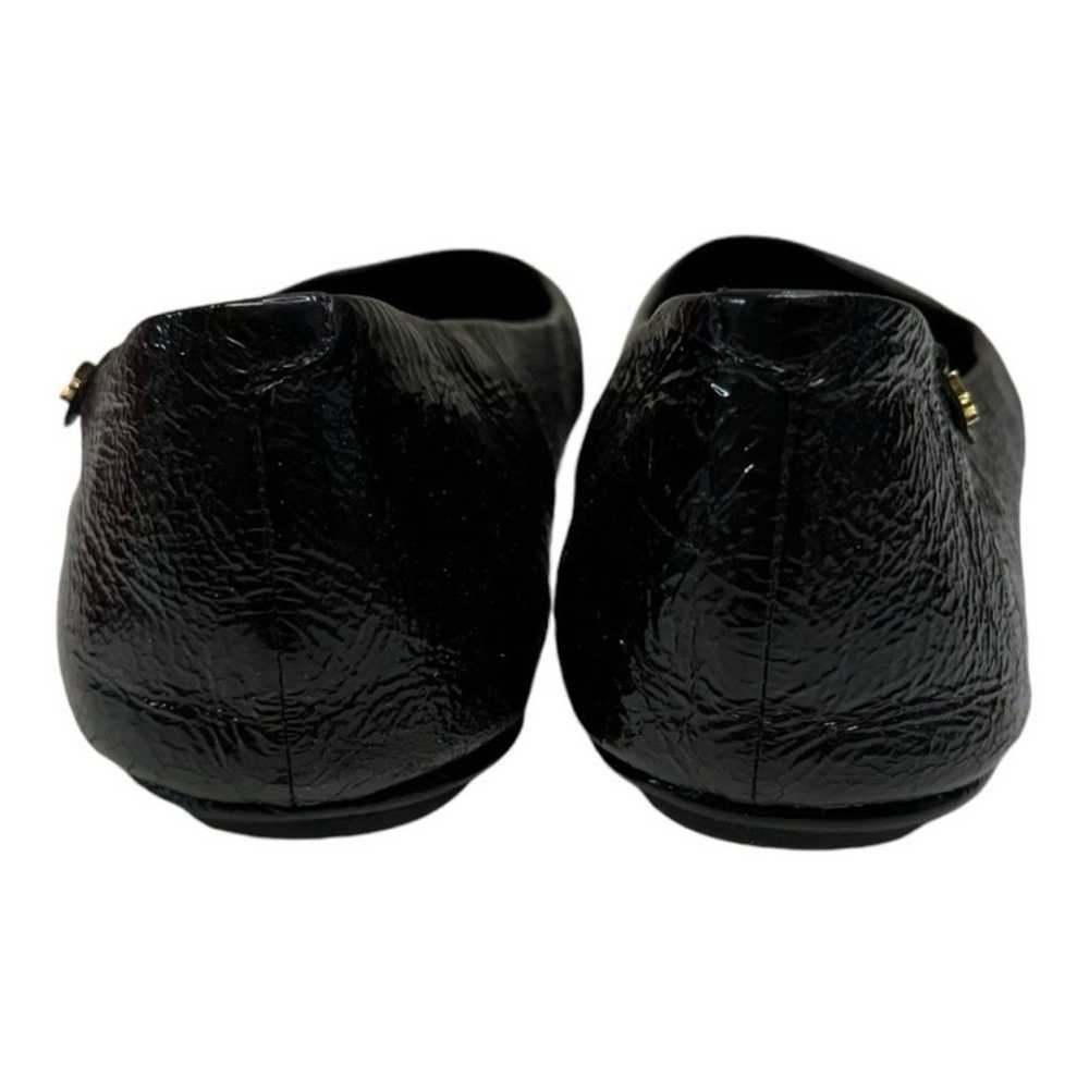 Tory Burch Black Travel Crinkle Ballet Flats with… - image 3