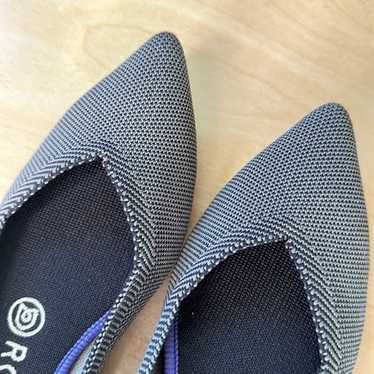 RARE!!! Retired Charcoal Grey Rothys Point Flats … - image 1