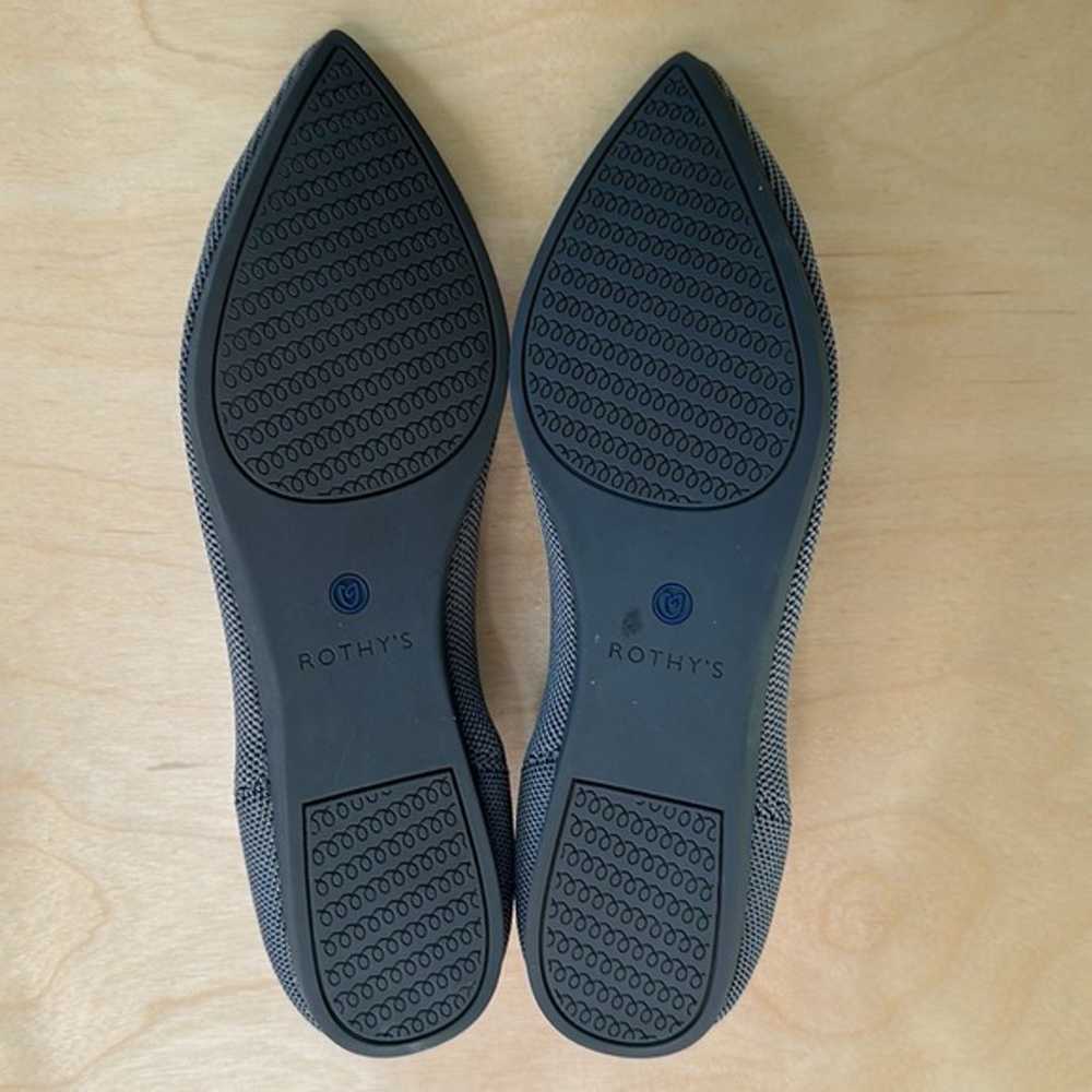 RARE!!! Retired Charcoal Grey Rothys Point Flats … - image 4