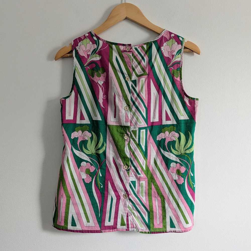 Talbots Retro Floral Tank - image 6