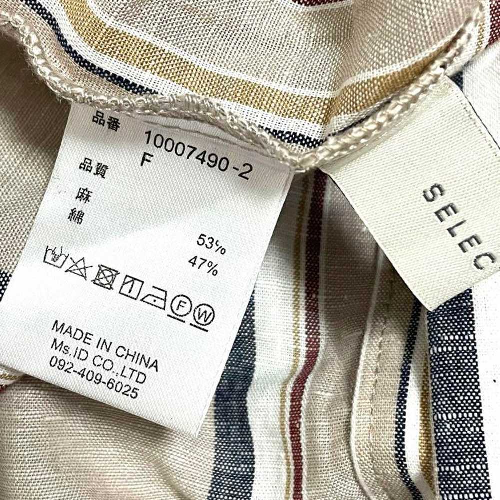 select MOCA by son Linen Multi-Stripe Overshirt - image 12