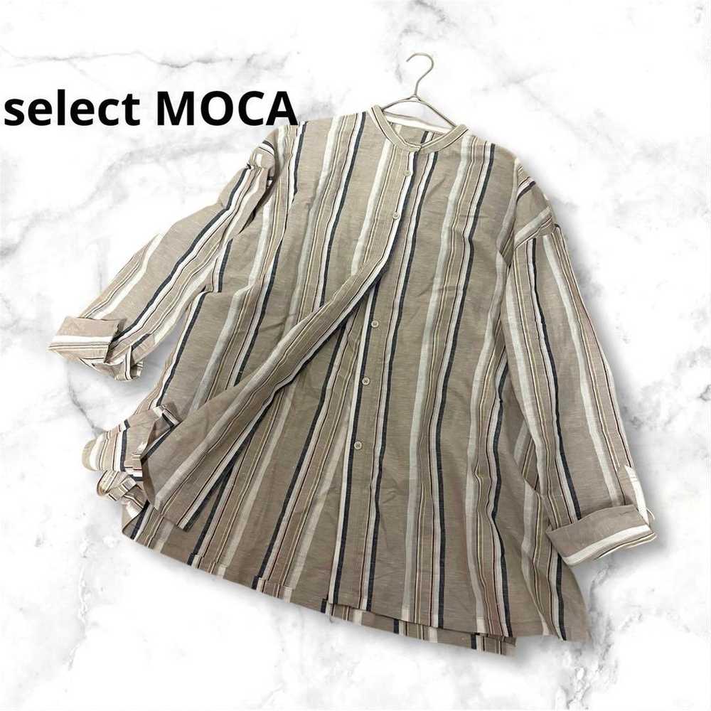 select MOCA by son Linen Multi-Stripe Overshirt - image 4