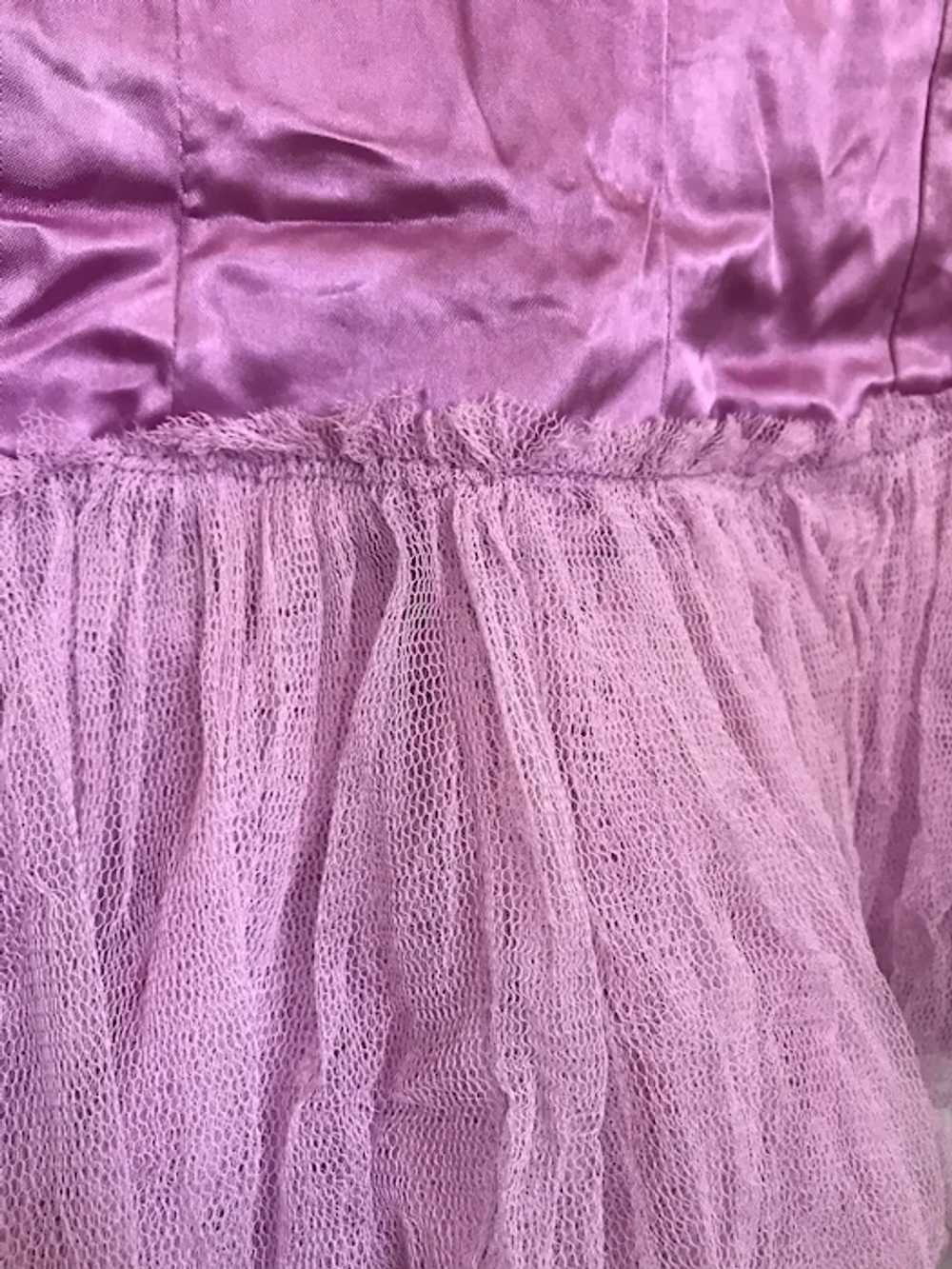 **** Bella Bordello Vintage Lilac Pink Satin Silk… - image 10