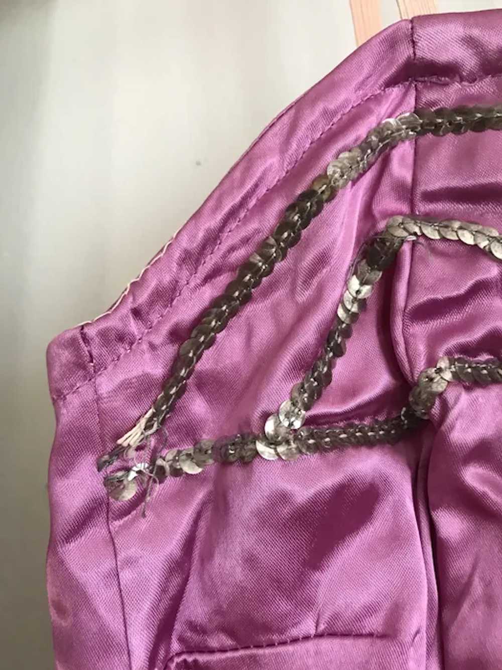 **** Bella Bordello Vintage Lilac Pink Satin Silk… - image 4