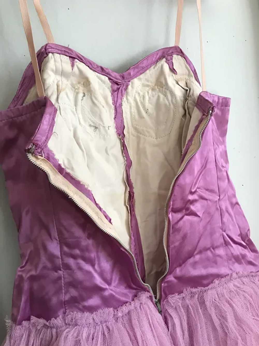 **** Bella Bordello Vintage Lilac Pink Satin Silk… - image 6