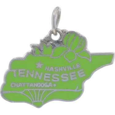 Sterling Silver Vintage Tennessee Charm - 925 Gree