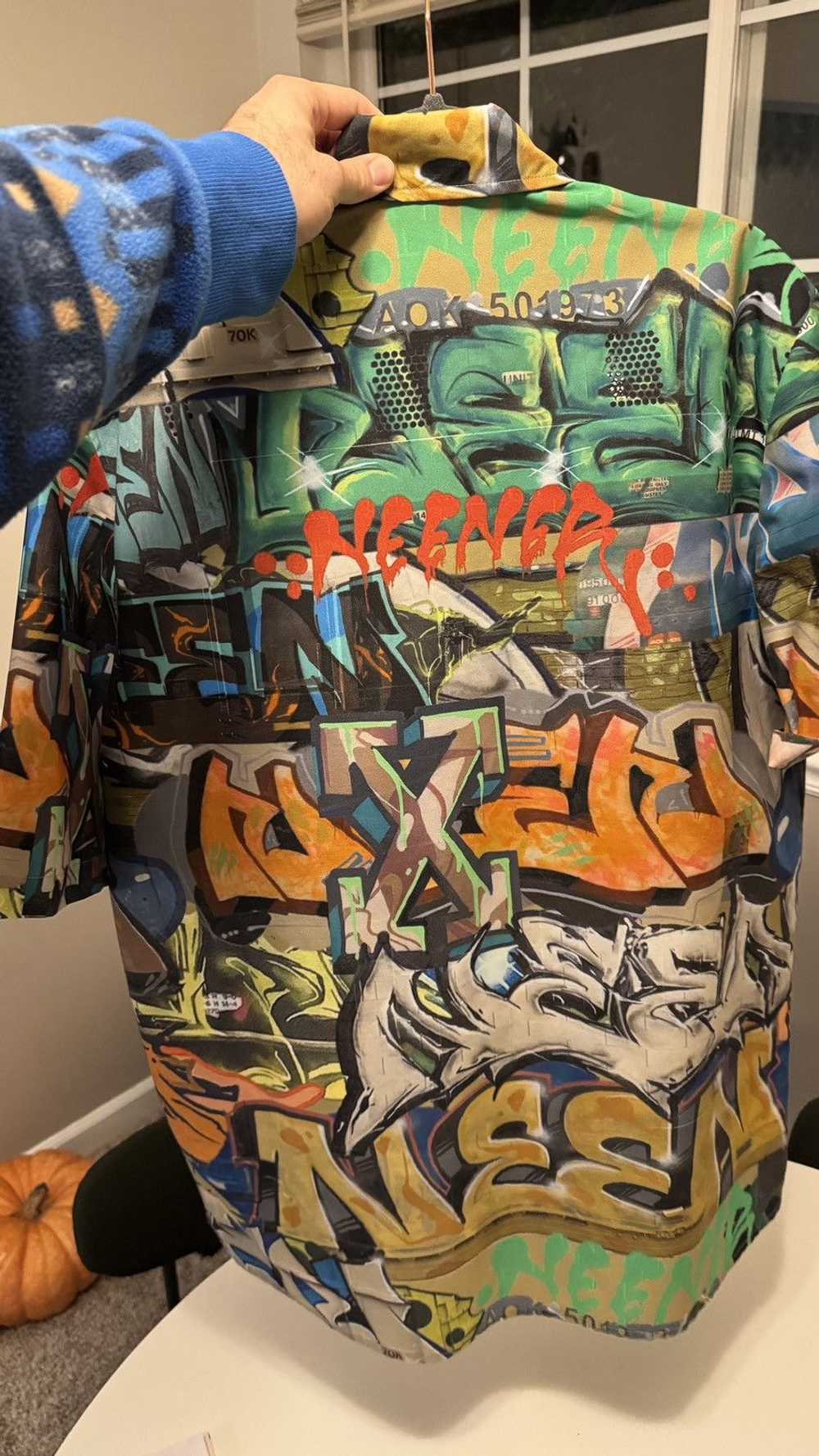 Off-White Off-White Neen Graffiti Button Up Shirt - image 3