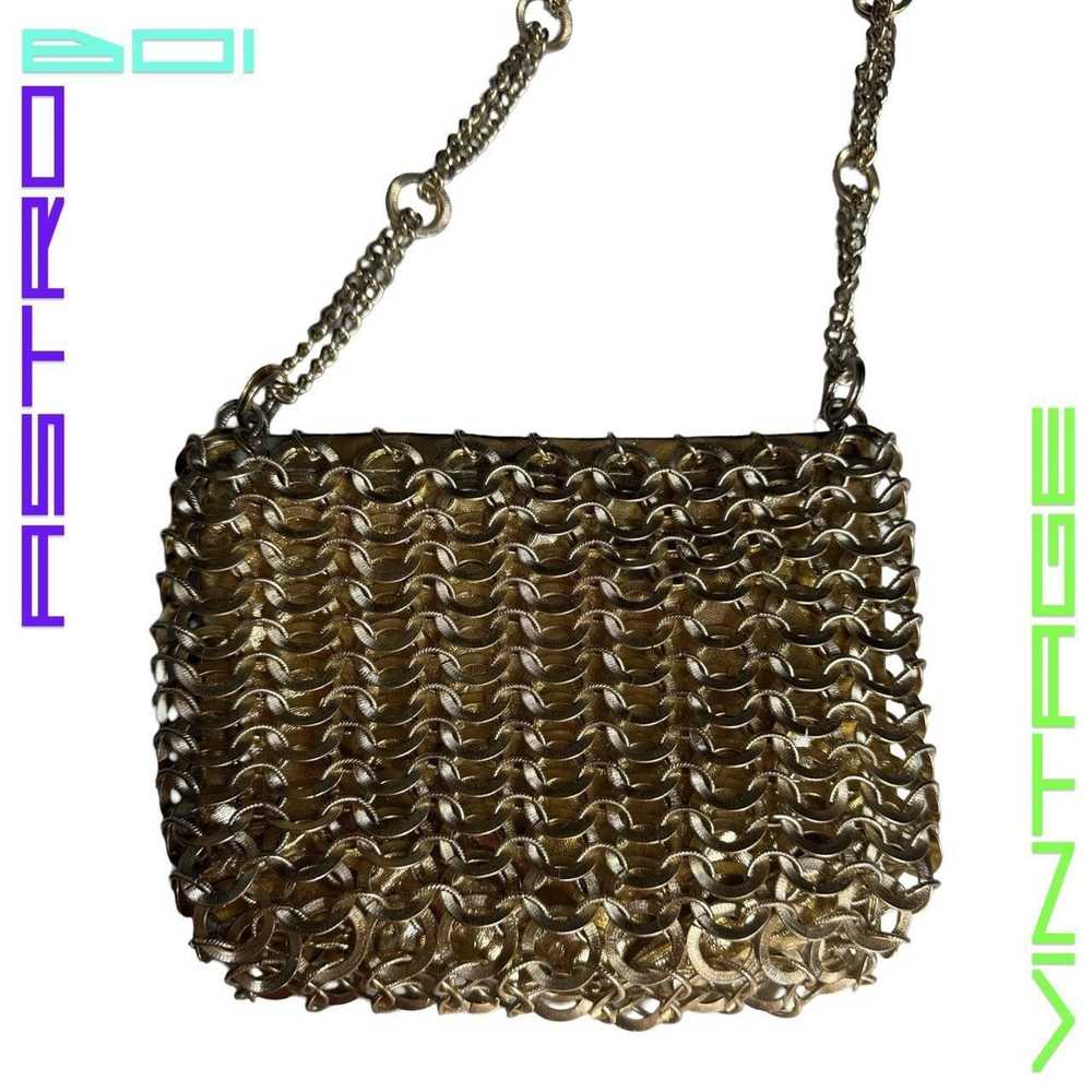 Bag × Other × Vintage VINTAGE GOLD CHAIN MAIL SHO… - image 5