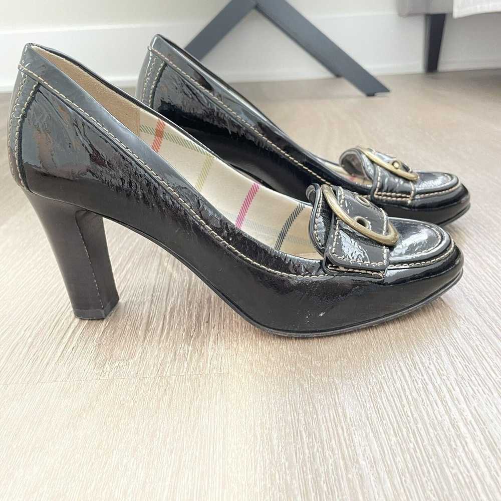 Coach 7.5B Hillory Black Patent Pumps Buckle Made… - image 6