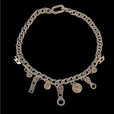 ☆DIESEL☆ Oval D Logo Choker Necklace DX1433040 Diesel Oval D Logo Stainless Steel Choker Necklace