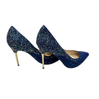 Vince Camuto Blue Suede Rhinestone Women’s Pumps … - image 1