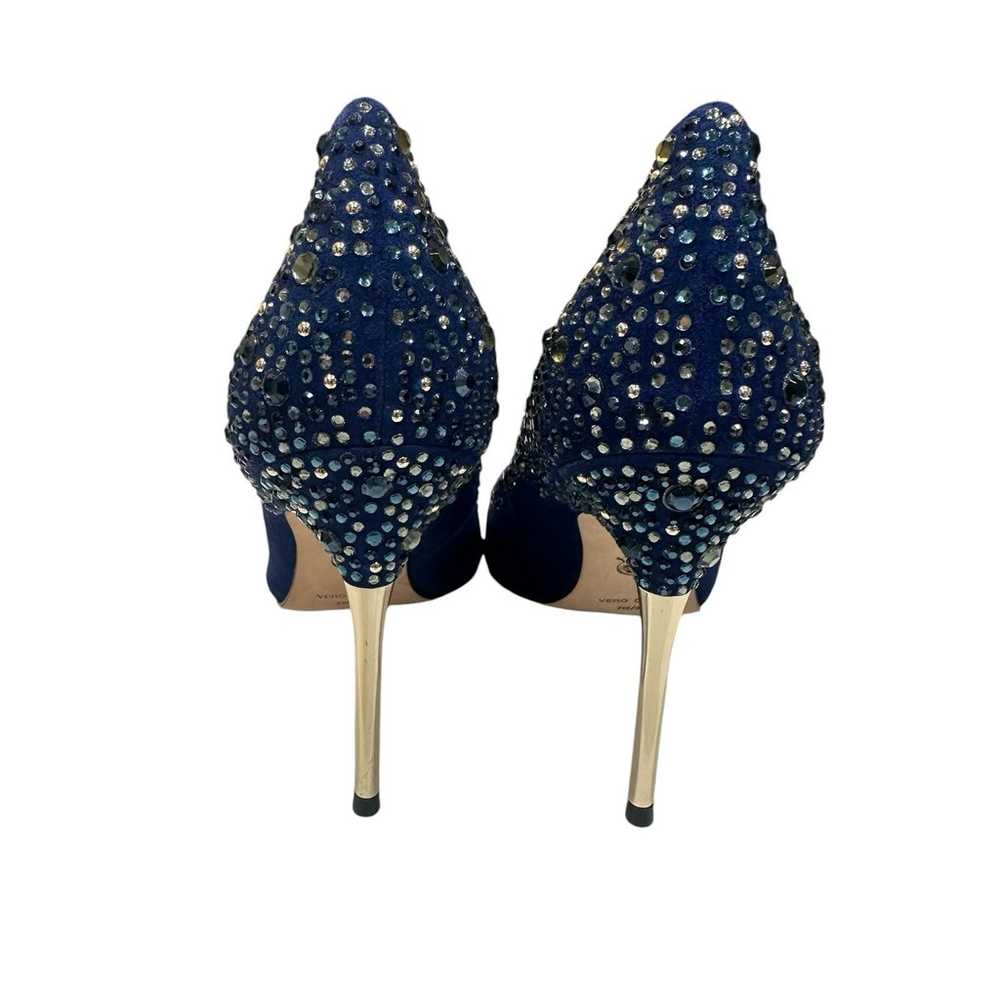 Vince Camuto Blue Suede Rhinestone Women’s Pumps … - image 4