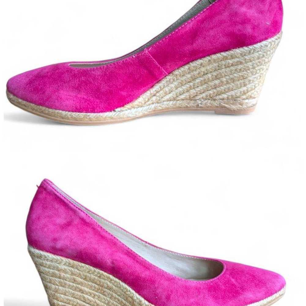 Unused Gaimo pink wedge sole pumps espadrille. - image 5