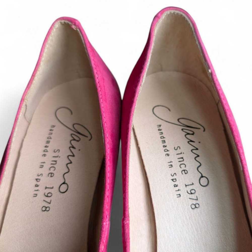 Unused Gaimo pink wedge sole pumps espadrille. - image 7