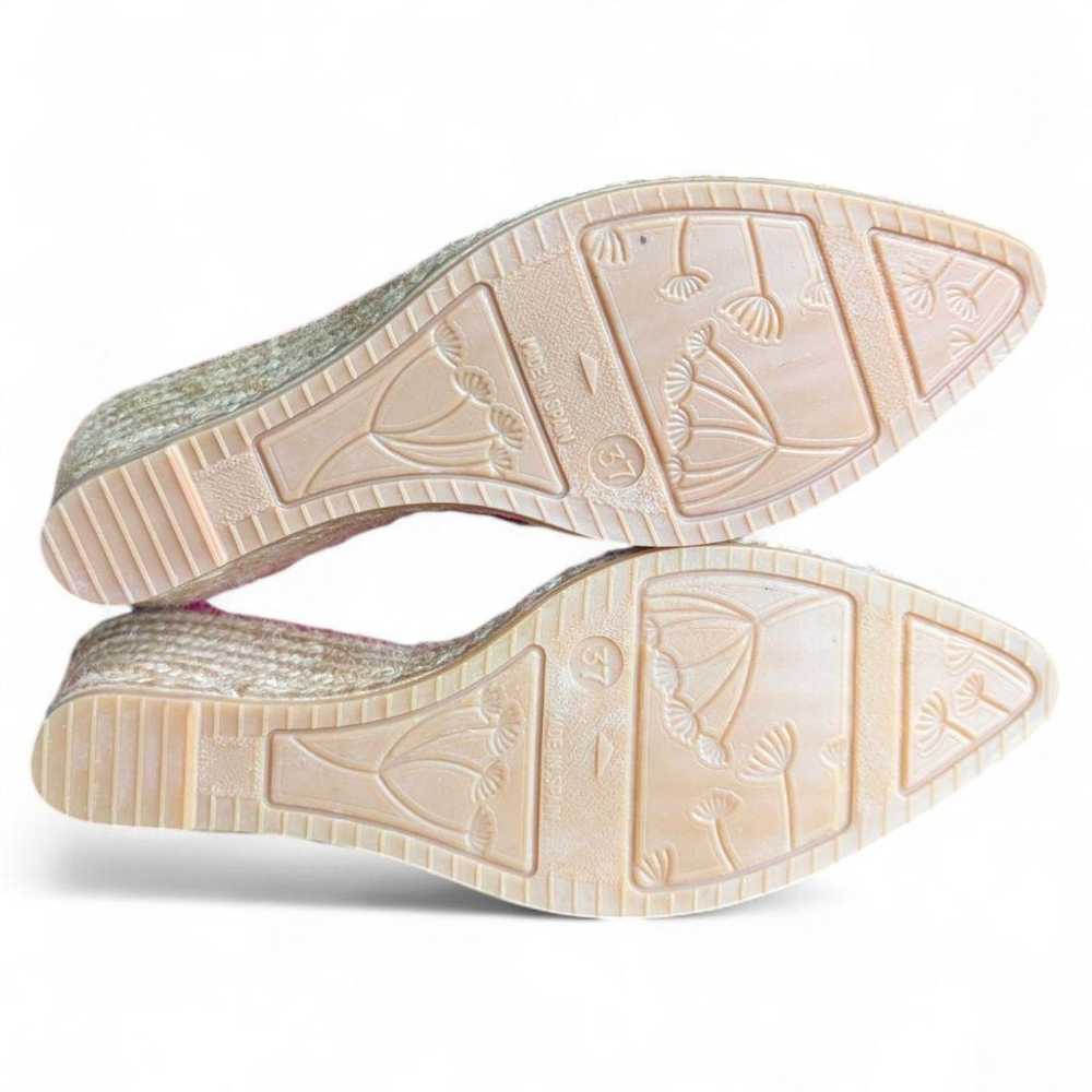 Unused Gaimo pink wedge sole pumps espadrille. - image 9