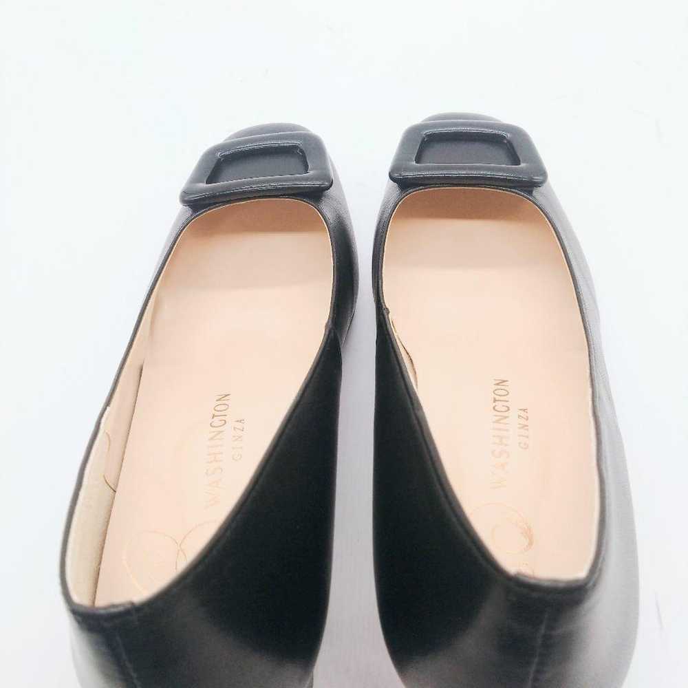 Exquisite item Ginza Washington Pumps Buckle Blac… - image 7