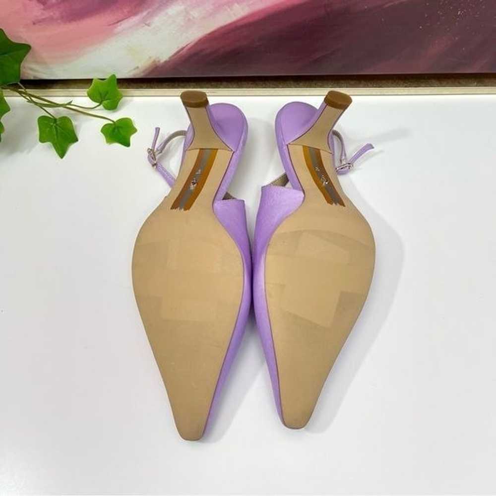 Sam Edelman Bianca Satin Slingback Pump in Lilac … - image 11