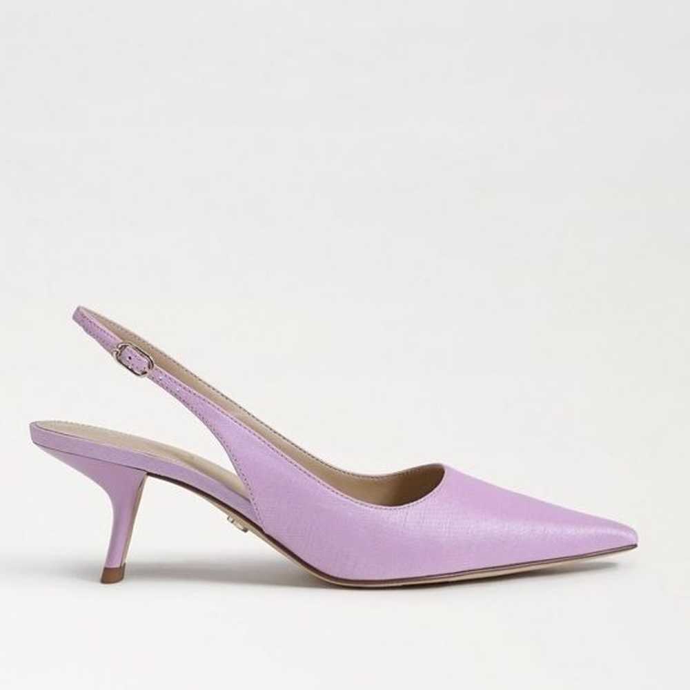 Sam Edelman Bianca Satin Slingback Pump in Lilac … - image 3