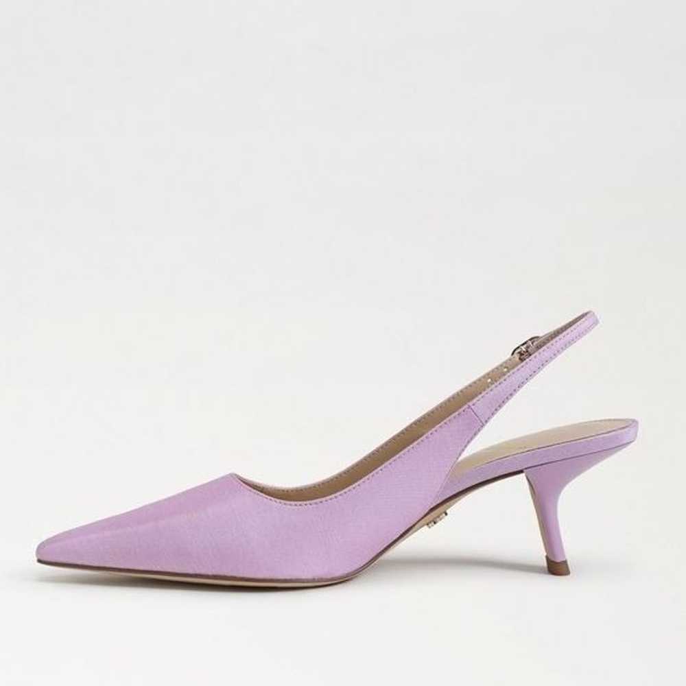 Sam Edelman Bianca Satin Slingback Pump in Lilac … - image 4