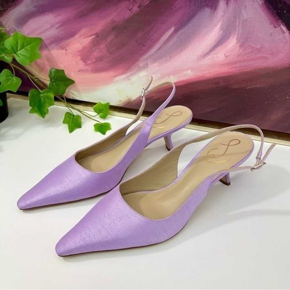 Sam Edelman Bianca Satin Slingback Pump in Lilac … - image 6