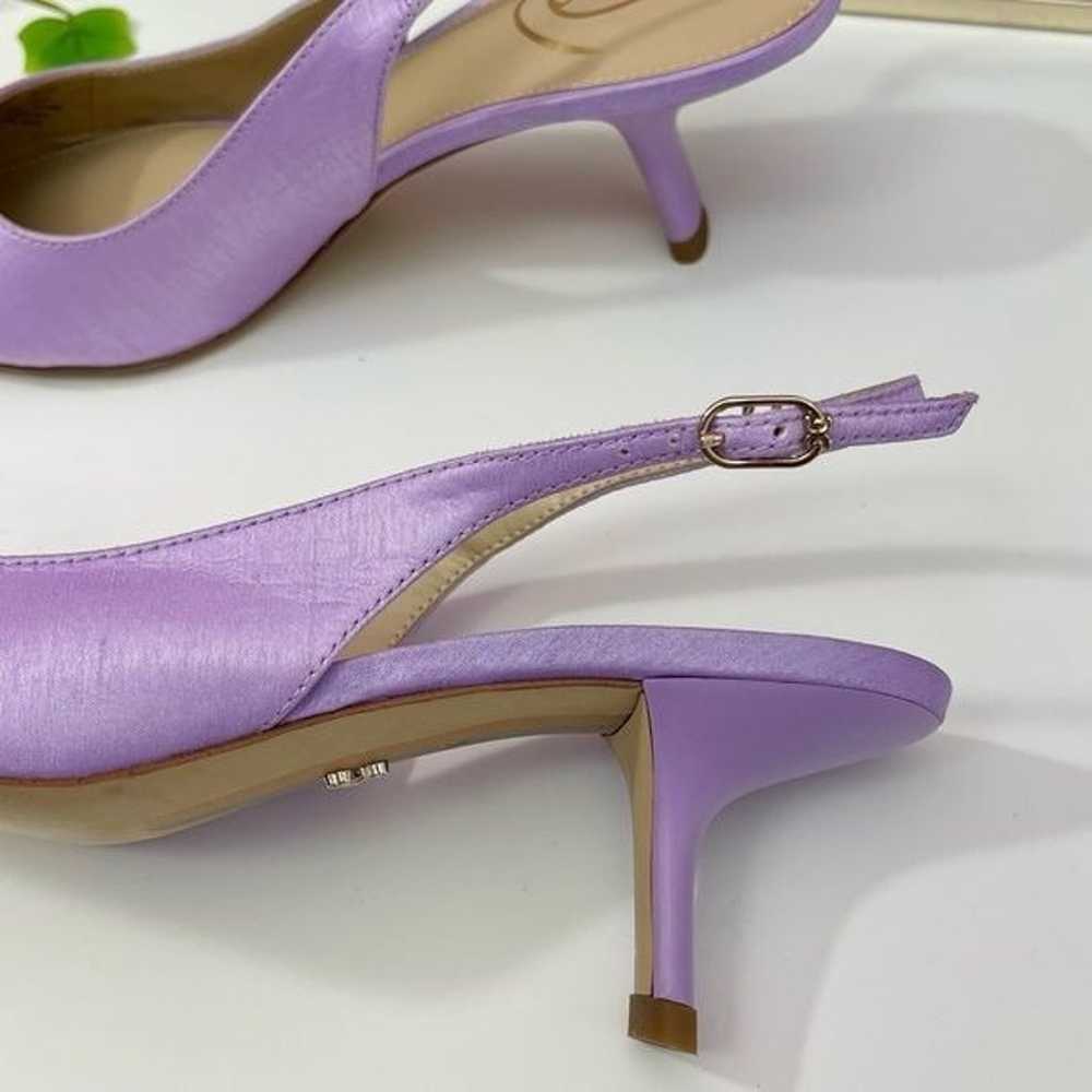 Sam Edelman Bianca Satin Slingback Pump in Lilac … - image 9