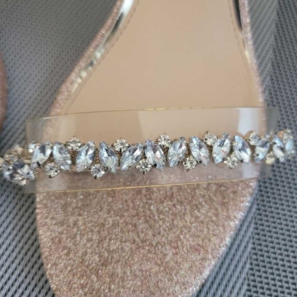 Badgley Mischka Dee Pearl and Crystal High Block … - image 2