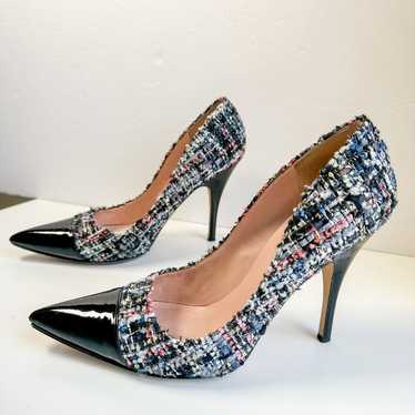 Kate Spade Multicolor Tweed Pointed Toe Heels Siz… - image 1